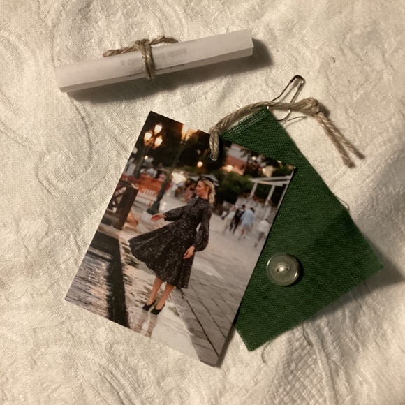 SON DE FLOR TARTAN PLAID LINEN MIDI DRESS - L - READ INFO - Picture 11 of 11